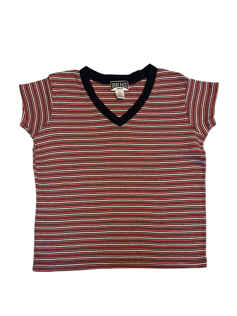 Vintage Stripe V-Neck Tee
